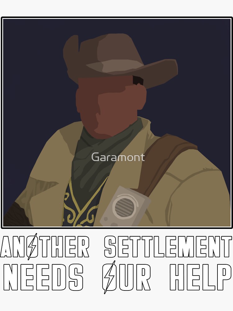 Preston Garvey Another Settlement Needs Your Help Fallout 4  Sticker ...