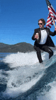 Wake Surfing 4th Of July GIF